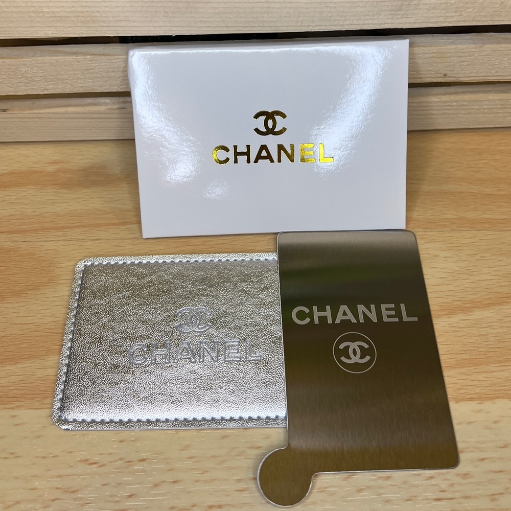 Chanel GWP Silver Cardcase and mirror